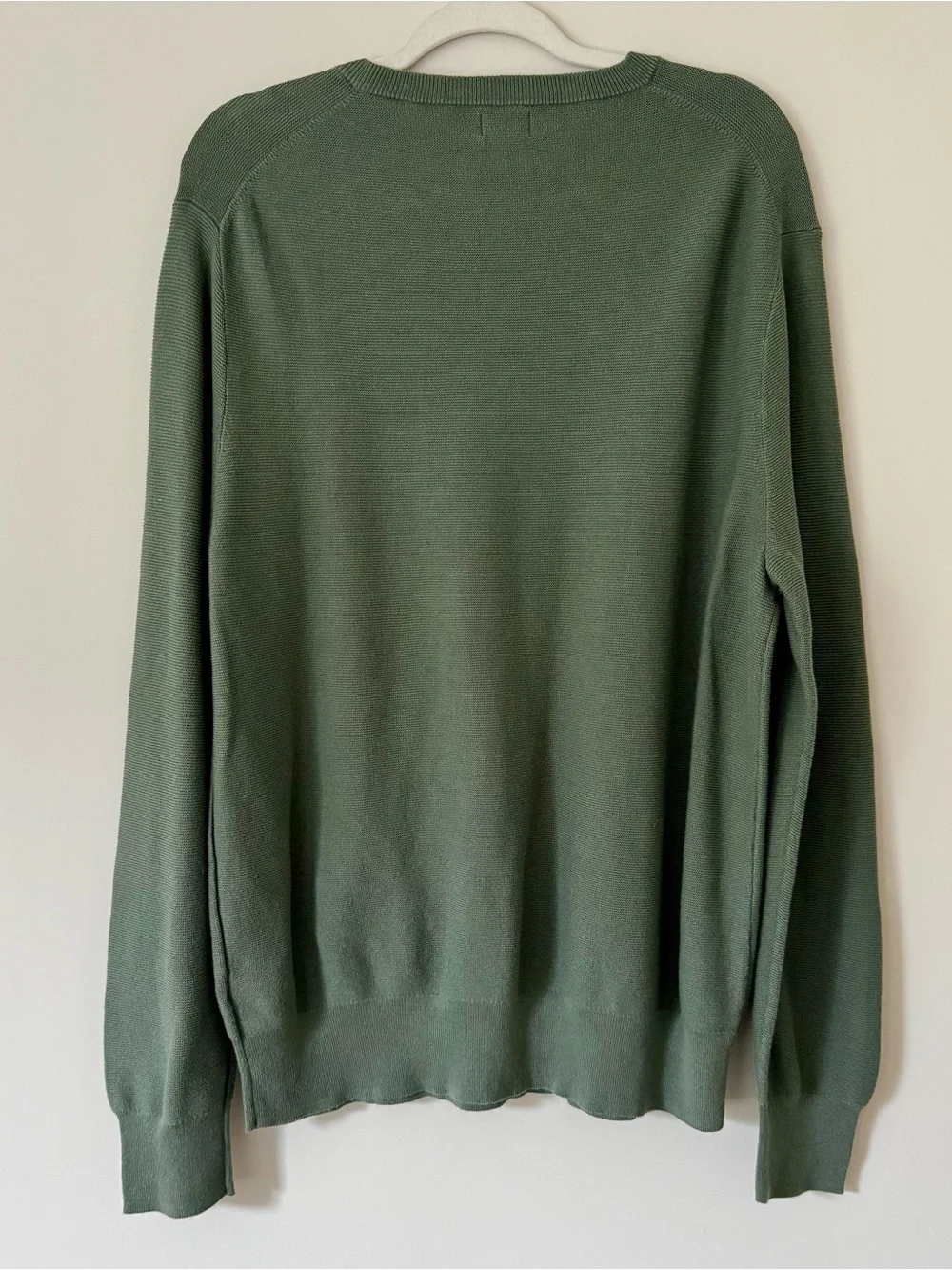 NWOT J. Crew Cotton Moss Stitch Crewneck Sweater, Dusted Spruce Green – Size XL